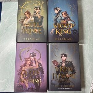 Fairyloot Holly Black Folk of the Air Set with Page Overlays Hardbacks